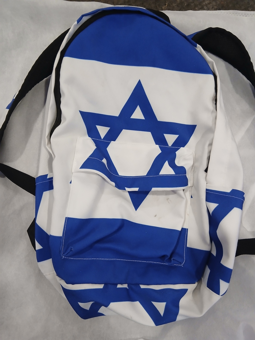 ISREALI Blue and White Star Backpack - Men Bags